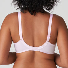 Load image into Gallery viewer, This is a fabulously stylish yet full fitting and supportive bra. The three-section cups have a excellent fit and a light look. The top of the cup has beautiful two-toned lacy embroidery that runs into the straps. The cups have the same fit as the legendary Deauville bra, offering a perfect fit.  The firm cups lift the bust while the higher side section give proper support enquiring a better uplift, especially for largest sizes.
