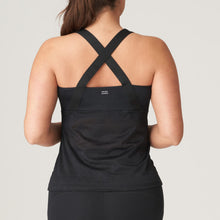 Load image into Gallery viewer, Sports Racer Back Tank Top. This tank top has a modern graphic look with a sporty racer back. Comfy and stylish.  Wash at 30°C Polyamide: 80%, Elastane: 20%
