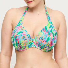 Load image into Gallery viewer, Douala Half Padded Plunge Bikini Top
