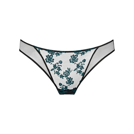Floral-patterned underwear on a white background