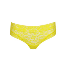 Load image into Gallery viewer, Yellow lace underwear on a white background
