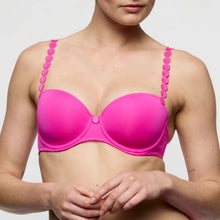 Load image into Gallery viewer, pink bra on model, white background

