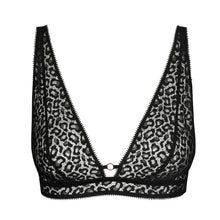 Load image into Gallery viewer, Leopard print bralette on a white background
