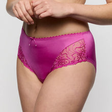 Load image into Gallery viewer, Pink lace underwear on a plain background
