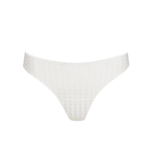 Load image into Gallery viewer, White textured bikini bottom on a white background
