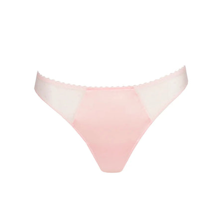 Pink bikini bottom on a white background
