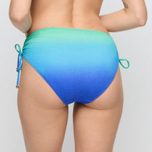 Load image into Gallery viewer, Gradient blue and green bikini bottom on a plain background
