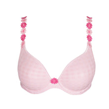 Load image into Gallery viewer, Pink bra with floral details on a white background
