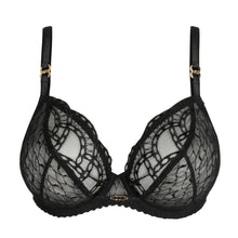 Load image into Gallery viewer, Black lace bra on a white background
