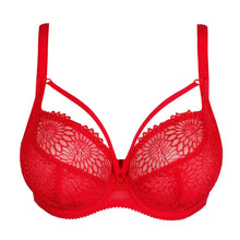 Load image into Gallery viewer, Red lace bra on a white background
