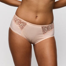 Load image into Gallery viewer, Beige lace underwear on a plain background
