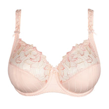 Load image into Gallery viewer, Pink bra with floral lace details on a white background
