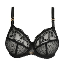 Load image into Gallery viewer, Black lace bra on a white background
