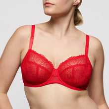 Load image into Gallery viewer, Red bra worn by a model on a plain background

