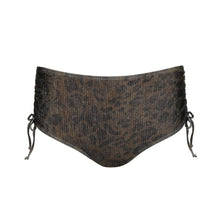 Load image into Gallery viewer, Patterned belt with drawstrings on a white background
