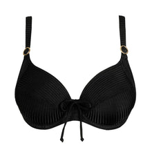 Load image into Gallery viewer, Black bra with thin straps on a white background
