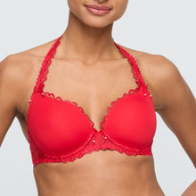 Load image into Gallery viewer, Jane Heart-Shape Plunge Bra | True Red
