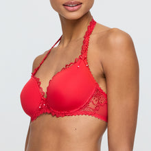 Load image into Gallery viewer, Jane Heart-Shape Plunge Bra | True Red
