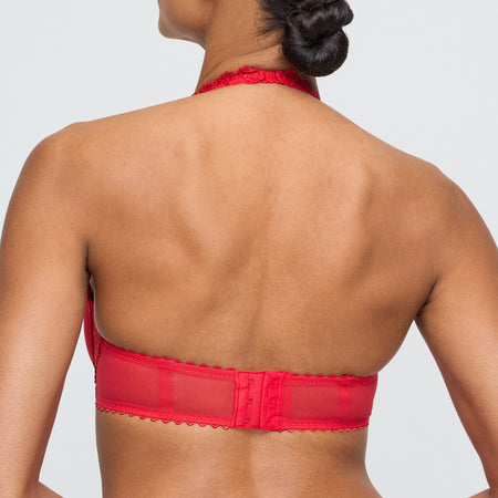 Jane Heart-Shape Plunge Bra | True Red