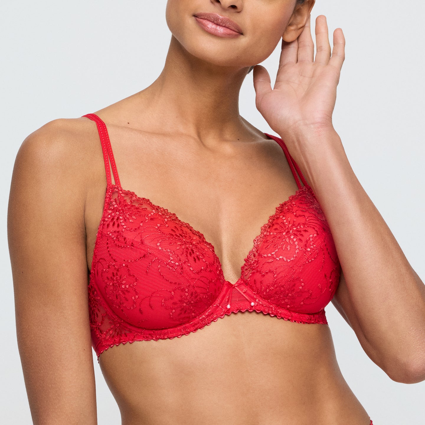 Jane Push-Up Plunge Bra | True Red