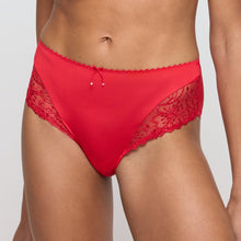 Load image into Gallery viewer, Red lace underwear on a plain background
