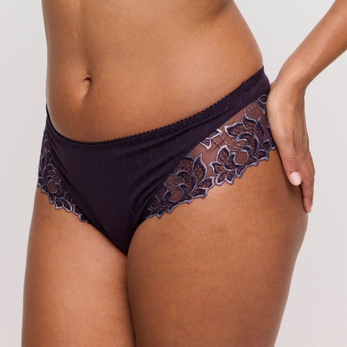 Amethyst underwear on a neutral background