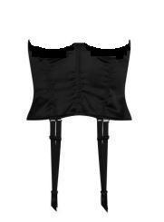 Panelled stretch satin waist clincher waspie with a zipped back for ease of access. It has removal suspenders. It can be worn as a corset, suspenders, or obi style belt for outside wear. Waist control gives a fabulous silhouette.