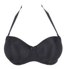 Load image into Gallery viewer, Satin strapless bra in a seamless fabric without padding. Straps are detachable so the bra can be worn with or without. 
