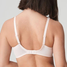 Load image into Gallery viewer, Elegant and supremely comfortable nursing bra with smooth cups that are easy to open and close with the centre clip. The lace trim extends just above the cups and creates gorgeous, feminine cleavage. The straps are adorned with embroidery.
