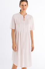 Load image into Gallery viewer, 100% mercerised pima cotton, short sleeve&nbsp;button front nightgown. 100cm length. Crystal Pink.
