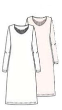 Load image into Gallery viewer, 100% Pure Cotton Long Nightgowns, with a gently curving lace detail at the neck.

