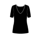 Load image into Gallery viewer, Pure Cotton V neck short sleeved t/shirt.
