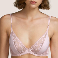 Load image into Gallery viewer, Rose Mist full plunge style underwire without padding. 
