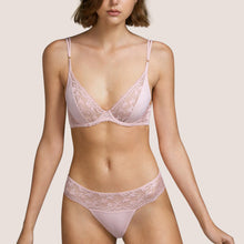 Load image into Gallery viewer, Rose Mist full plunge style underwire without padding. 
