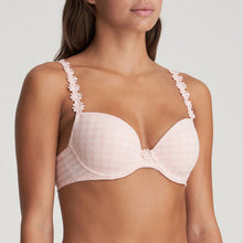 Load image into Gallery viewer, BEST SELLER!  Formed cup, deep plunge underwired smooth bra. It supports the bust and gives a beautiful shape while offering a feminine, plunge effect. The signature daisy straps complete the picture!  Fabric Content:  Polyester: 48%, Polyamide: 43%, Elastane: 9%
