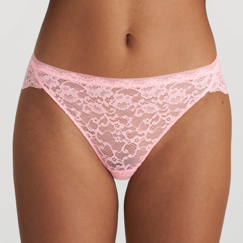 Pink Parfait super-comfortable all lace Rio briefs. The fabric is soft and is so comfortable you'll forget that you're wearing them! The seamless finish along the seam edges guarantees no visible lines. Sleek and clean design.  Fabric: Polyamide: 82%, Elastane:14%, Cotton: 4%