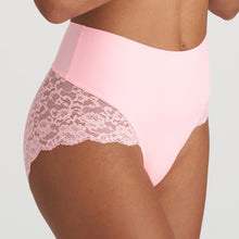 Load image into Gallery viewer, PINK PARFAIT gentle light control brief married with exceptional comfort. These full briefs are a seamless fit under your LBD or your favourite trousers. Beautiful lace detail at the bottom and hips completes this feminine look.  Smooth finish, light control, and full style. Perfect!  Fabric: Polyamide: 82%, Elastane:14%, Cotton: 4%
