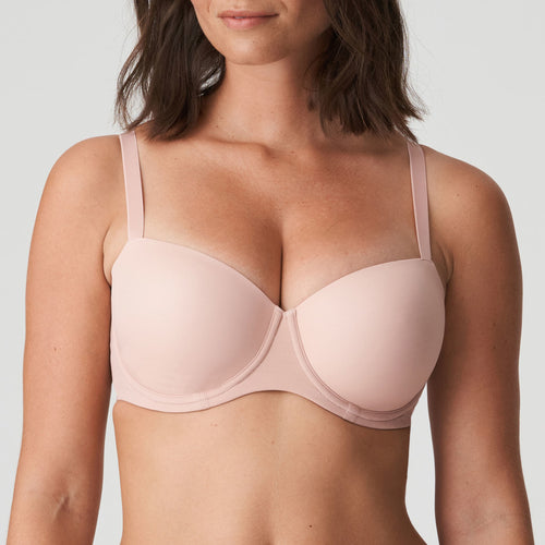 Powder Rose smooth formed cup balconnet bra. It is  The seamfreee moulded cups give a lovely shape combined with excellent support. 