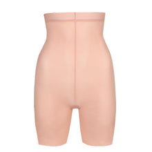 Load image into Gallery viewer, Powder Rose High Shorts that go up to under the bust and give a super lightweight all-over smoothness over the hips and stomach. 
