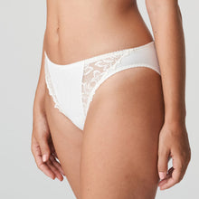 Load image into Gallery viewer, Looking for comfortable and oh so elegant briefs? These Rio briefs have it all. The high cut on the hip also makes the leg look longer. The exquisite embroidery completes the light, luxurious look. Full back for coverage. Total comfort!
