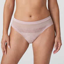 Load image into Gallery viewer, Bois de Rose. Looking for comfortable and oh so elegant briefs? These bikini style Rio briefs have it all. The wide cut on the hip means no budging. The exquisite embroidery completes the light, luxurious look. Laser cut at the back for an invisible look under skirts, trousers and dresses.  Fabric: Polyamide: 64%, Elastane: 21%, Cotton: 9%, Polyester: 6% 
