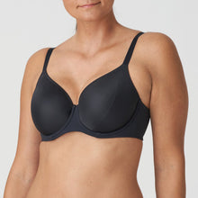 Load image into Gallery viewer, Charcoal This is a light non formed cup underwire bra. It is perfectly seamfree. Made from spacer fabric for a seamless smooth fit.  Supremely comfortable and light, this is a perfect T-shirt bra.   Fabric Content: Polyester: 54%, Polyamide: 35%, Elastane: 11%
