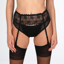 Load image into Gallery viewer, A sexy all lace Suspender Belt, the perfect accessory and decoration to the Jane bra and bottoms.  Fabric content: Polyester: 54%, Polyamide: 32%, Elastane:14%. Black.
