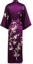 Load image into Gallery viewer, Traditional Silk Cherry Blossom Kimono (in stock, 3 day delivery)
